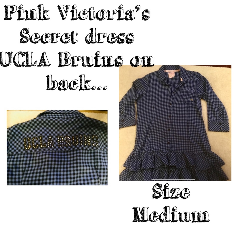 Victoria Secret “Pink” Dress Sz Medium UCLA Bruins on the back